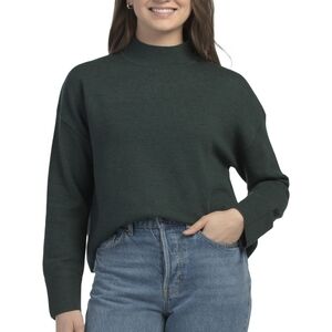 Tahari Dark Teal Green 100% Extra fine Merino Wool Sweater